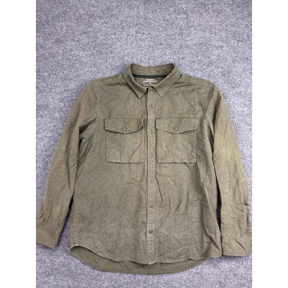REI Cooperative Shirt Mens Large‎ Green Long Sleeve Button Up Twill Workwear